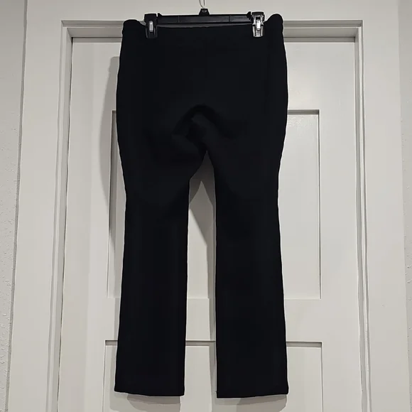 Soma Black Elastic Waist Stretch Straight Leg Dress Pants - Picture 3 of 8
